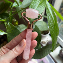 Load image into Gallery viewer, Small Rose Quartz Face Roller
