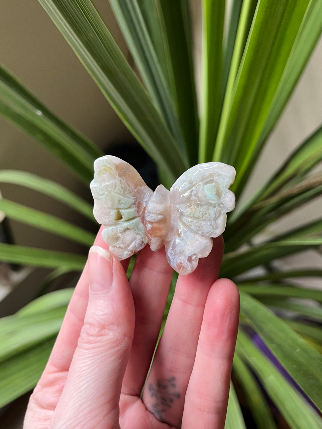 Flower Agate Butterfly