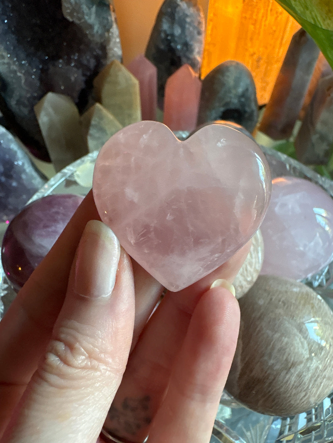 Rose Quartz Heart
