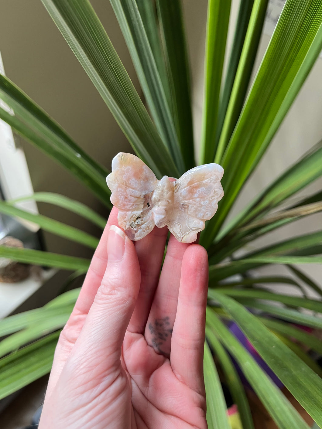 Flower Agate Butterfly