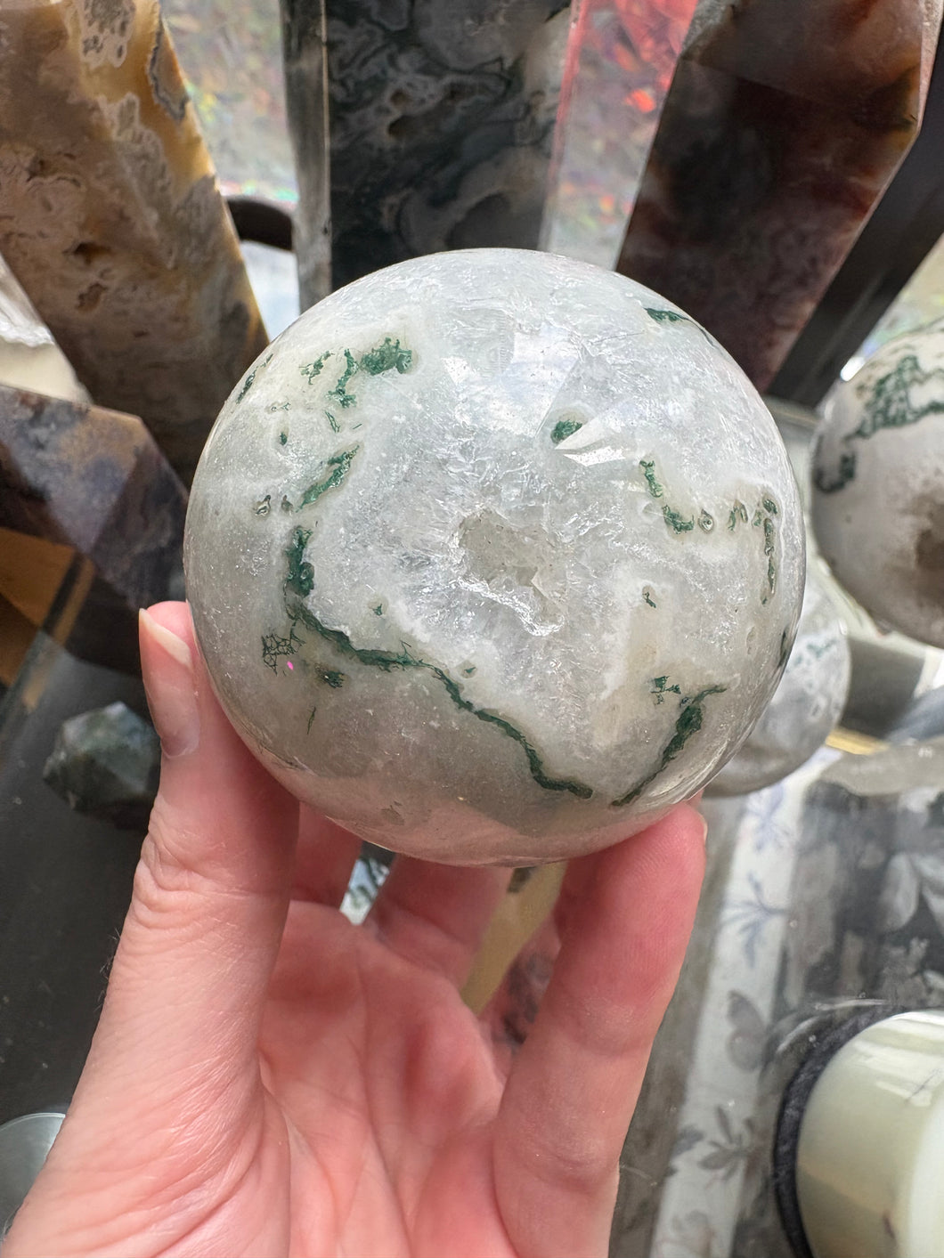 Moss Agate Sphere