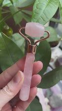 Load and play video in Gallery viewer, Small Rose Quartz Face Roller
