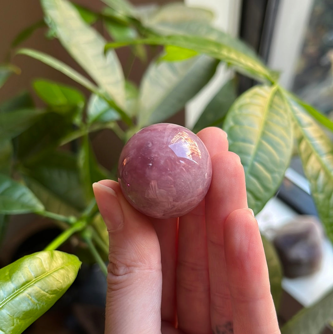 Lavender Rose Quartz Sphere
